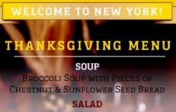 День Благодарения в New York Restaurant & Bar