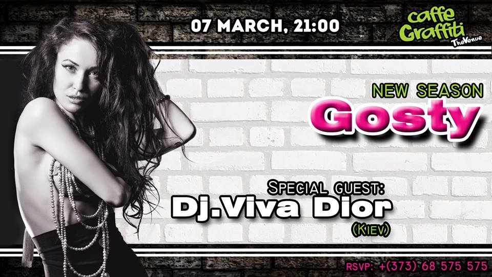 Dj Viva Dior în ospeție Caffe Graffiti