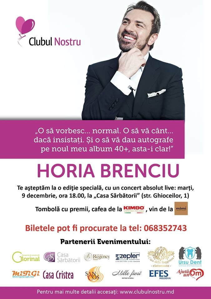 Horia Brenciu la Clubul Nostru
