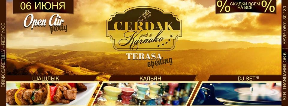 Официальное открытие террасы Cerdak caraoke & pub