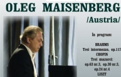 Recital extraordinar de Oleg Maisenberg /Austria/
