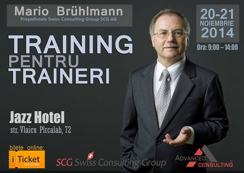 Training pentru Traineri cu Mario Bruhlmann(Elvetia)