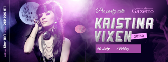 Weekend pre-party с DJ Kristina Vixen в кафе Gazetto