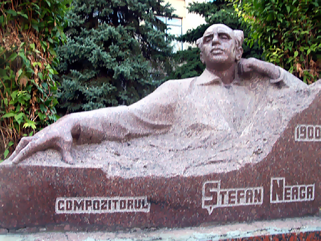 Bust of the composer Stefan Neaga