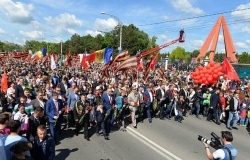 Кишиневцы отметили День Великой Победы грандиозным маршем