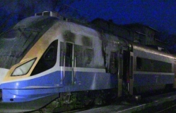 Модернизированный в Румынии поезд сгорел