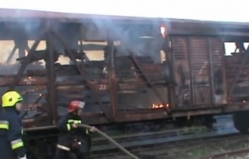 На железнодорожной линии в Кишинёве горели три вагона