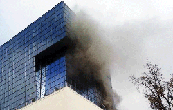 Пожар в коммерческом центре "Сан-Сити"