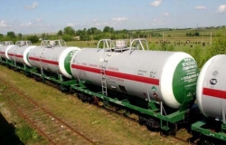 A railway terminal for transport of liquid cargo has been put into operation in Giurgiuleşti