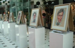 В Национальной библиотеке открылась выставка карикатур