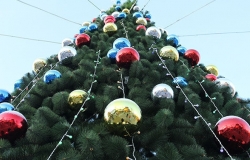 В селах Молдовы началась установка новогодних ёлок