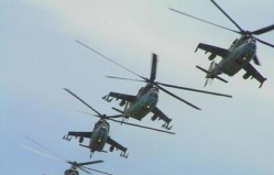В Севастополь прибыли российские военные вертолеты